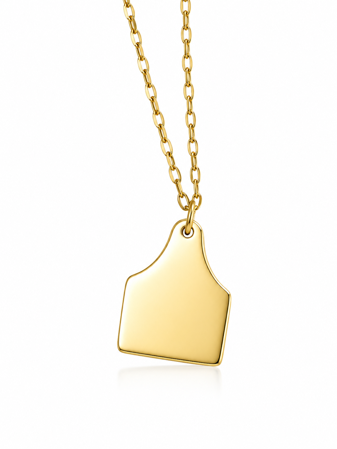 Cow Tag Necklace