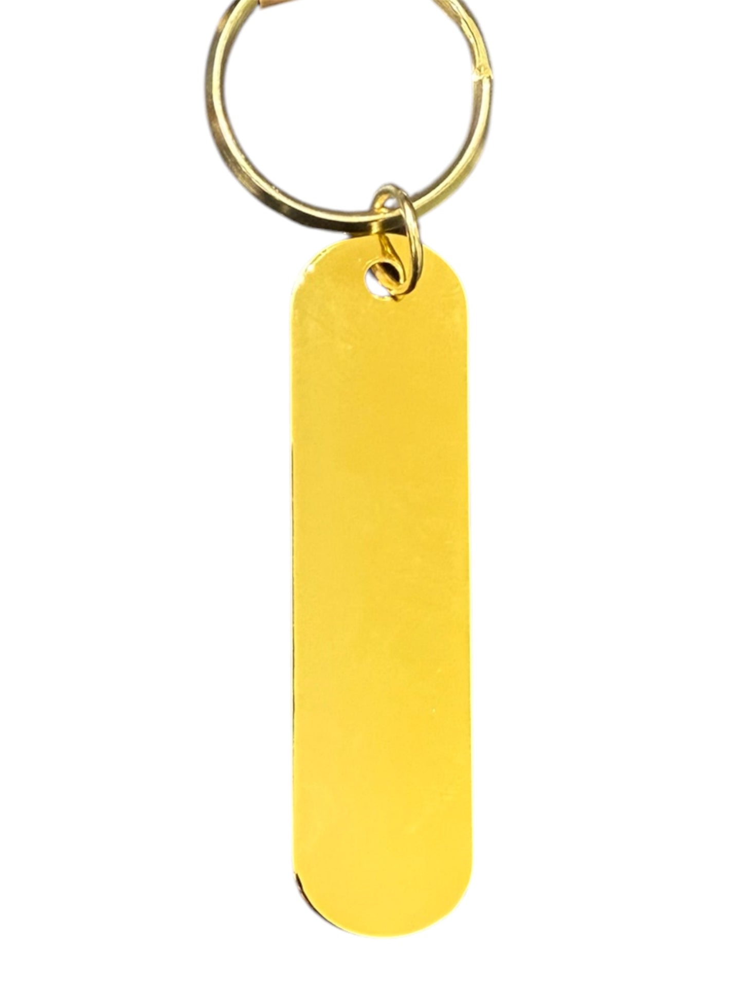 Oval Gold Keychain