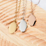 Oval Pendant Necklace