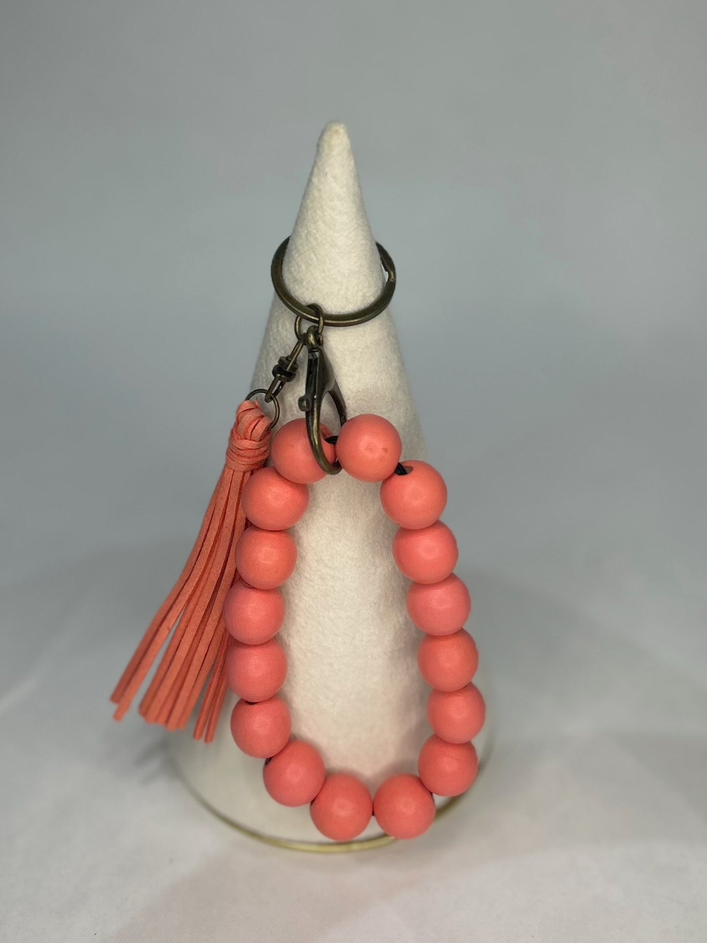 Wood Wristlet Keychain