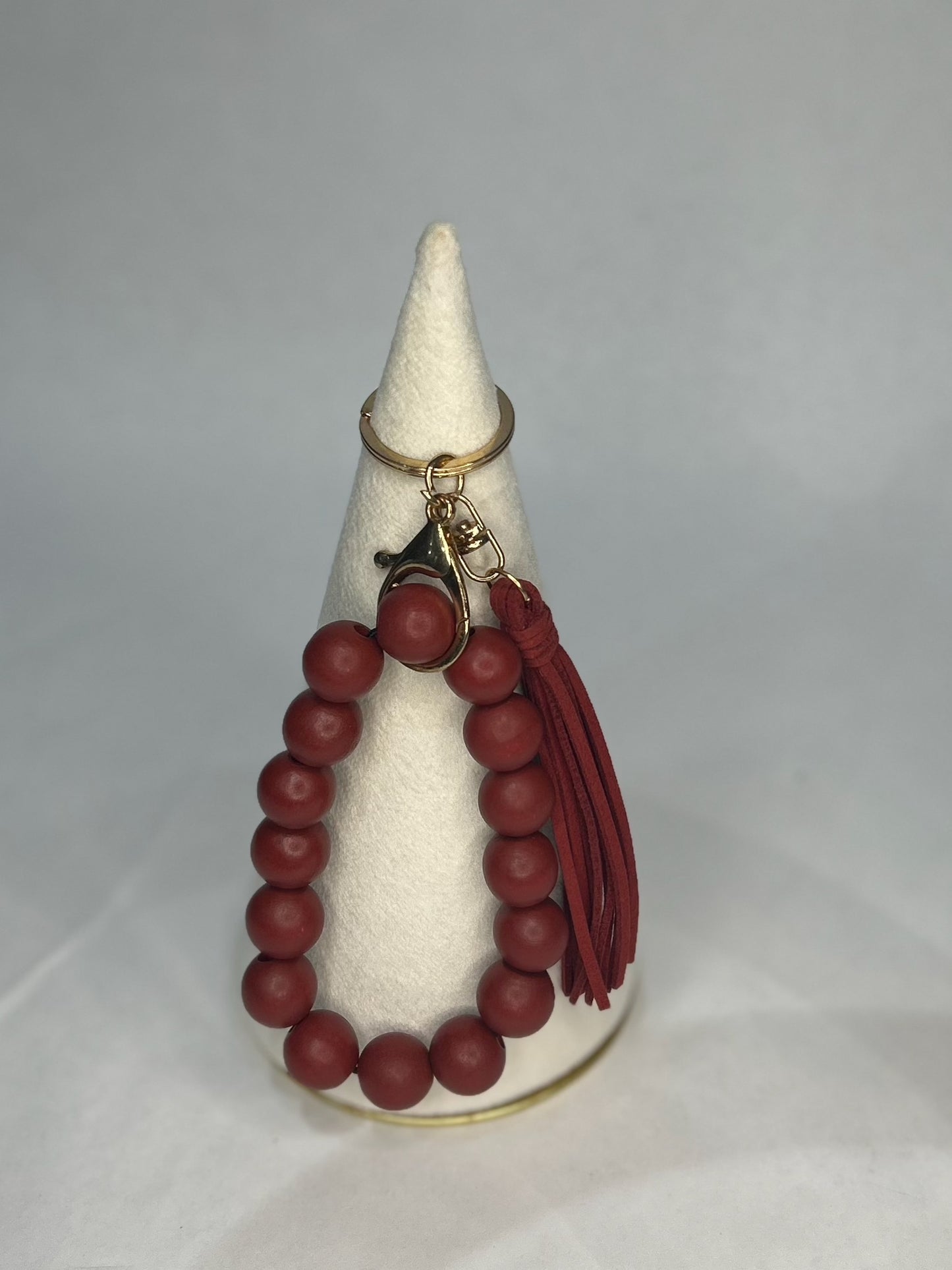 Wood Wristlet Keychain