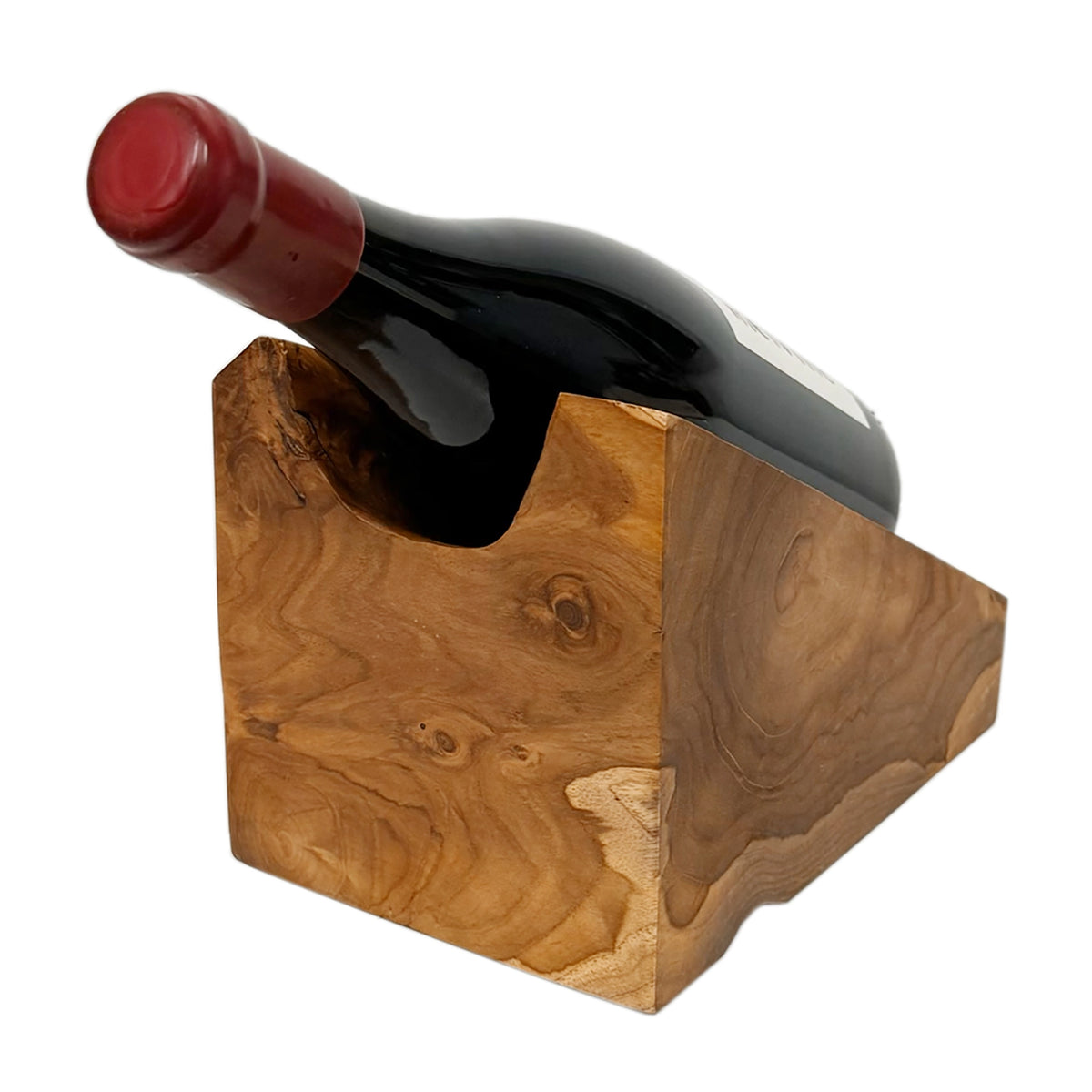 Teakwood Wine Bottle Display