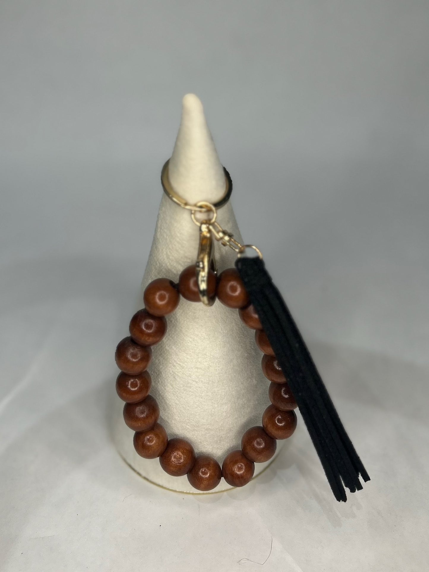 Wood Wristlet Keychain