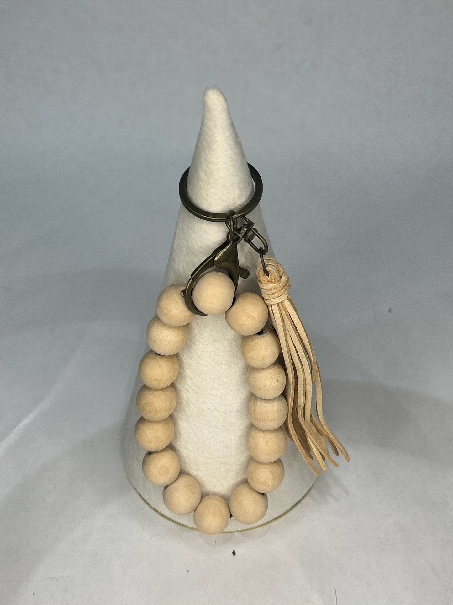 Wood Wristlet Keychain