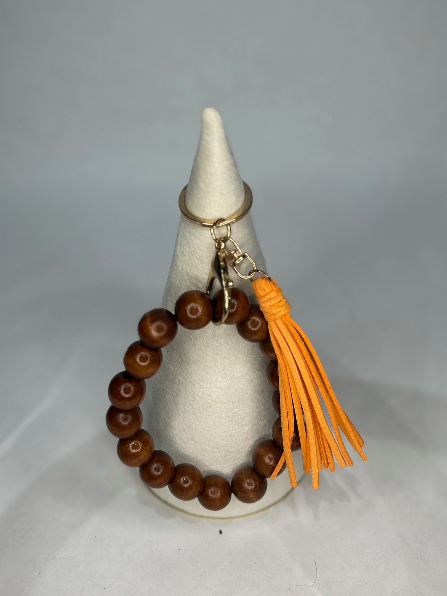 Wood Wristlet Keychain