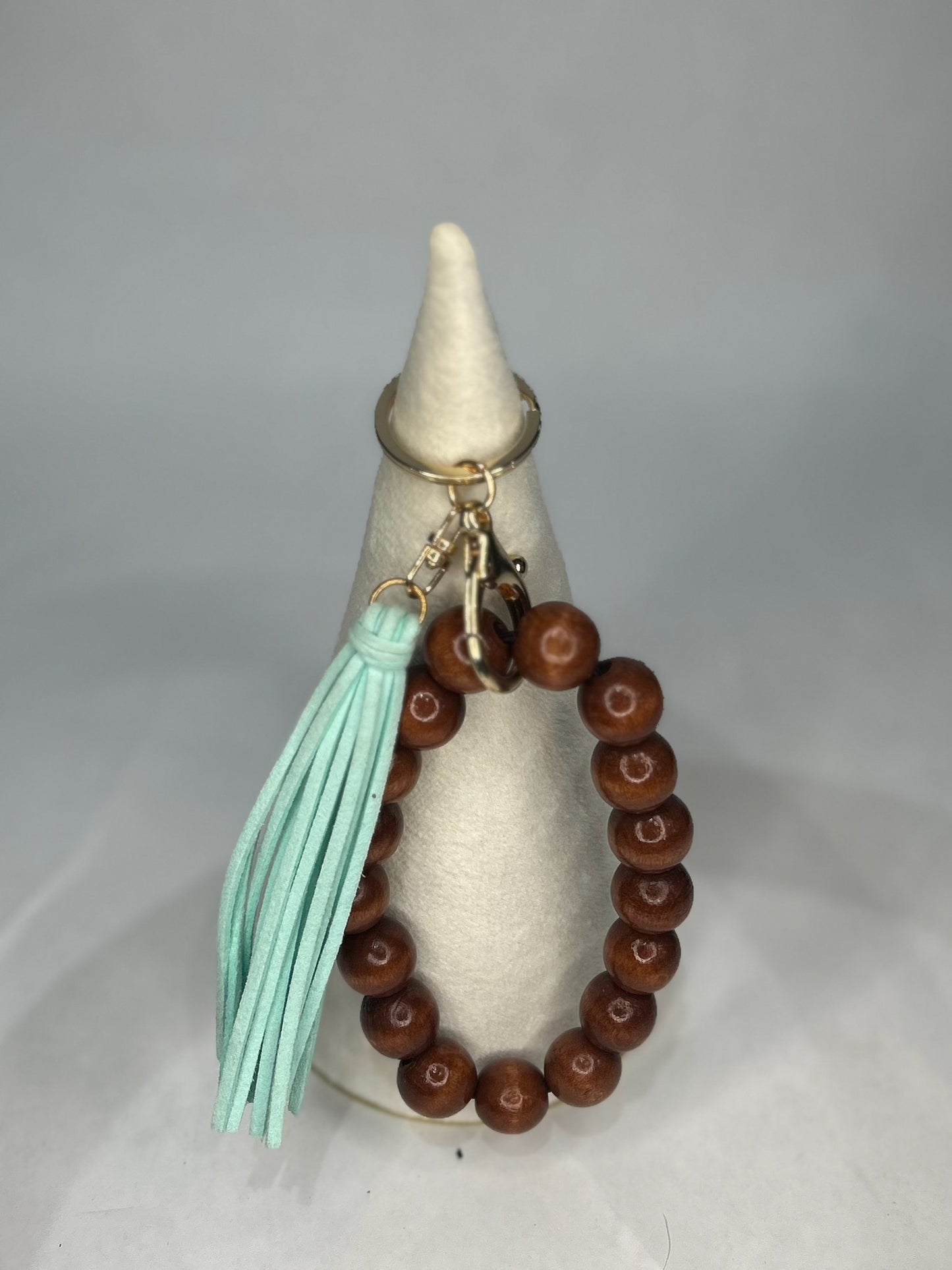 Wood Wristlet Keychain