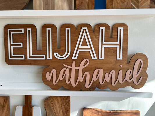 Wood Name Signs