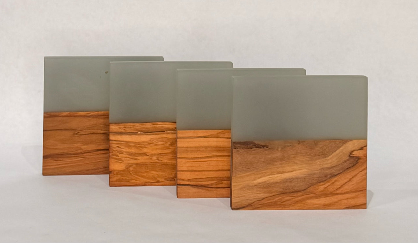 Resin & Olive Wood Coasters