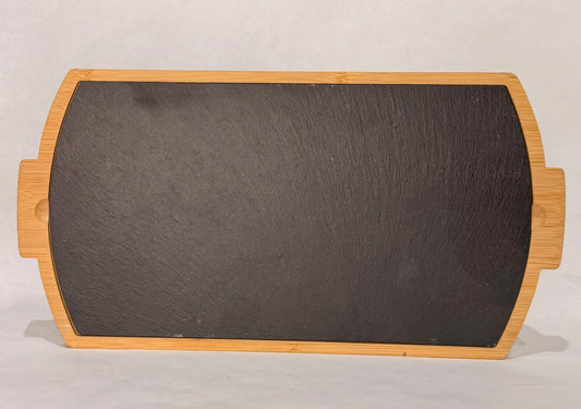 Slate and Wood Tray