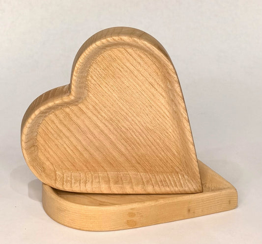 Wood Heart Mini Tray