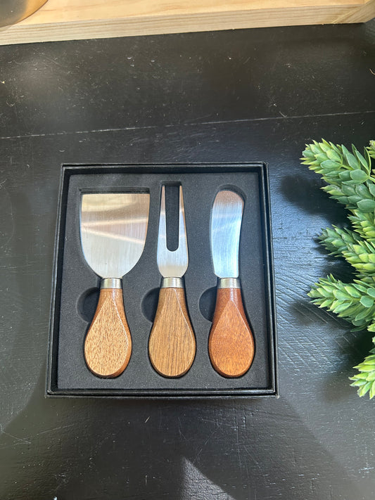 Wood Cheese Knives