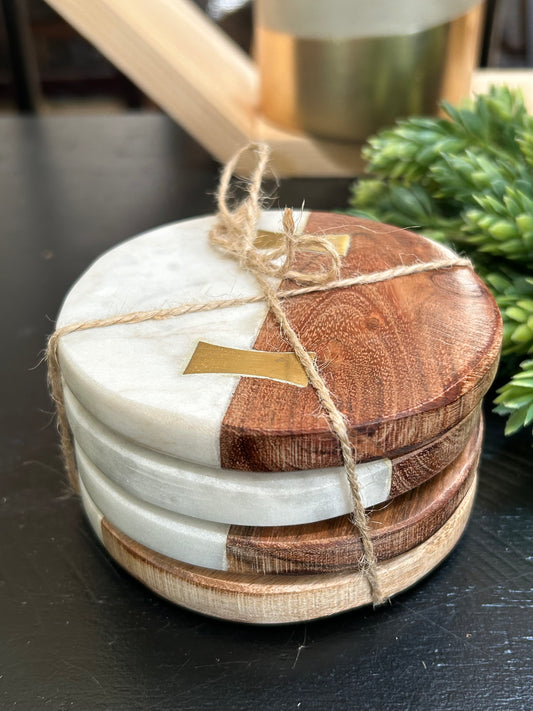 Marble Coasters 4pk