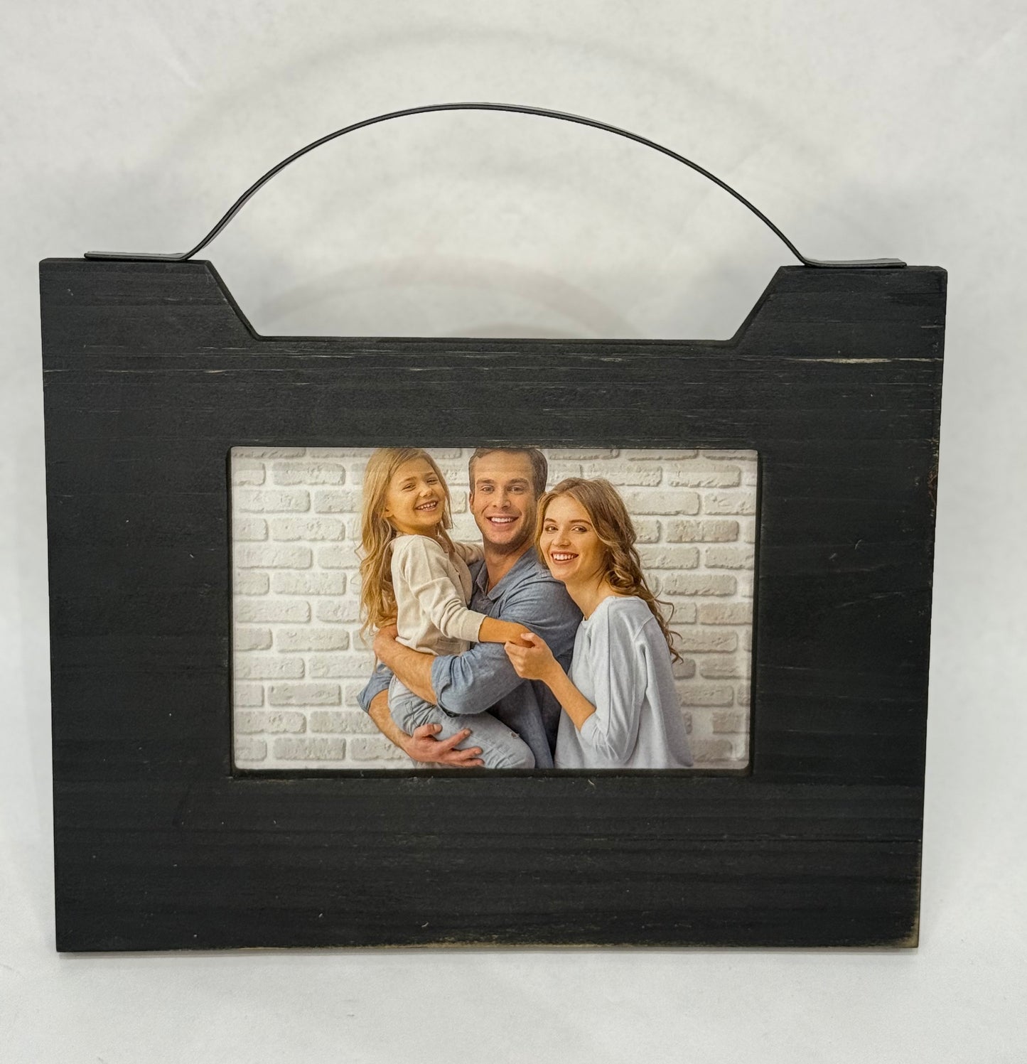 Wood Frame with Metal Handle