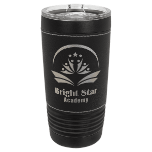 Leatherette Black Tumbler