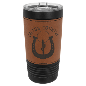 Leatherette Black Tumbler