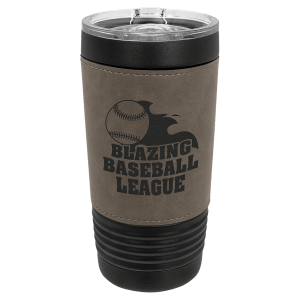 Leatherette Black Tumbler