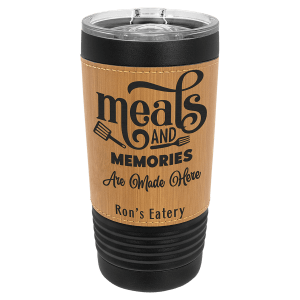 Leatherette Black Tumbler
