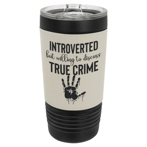 Leatherette Black Tumbler