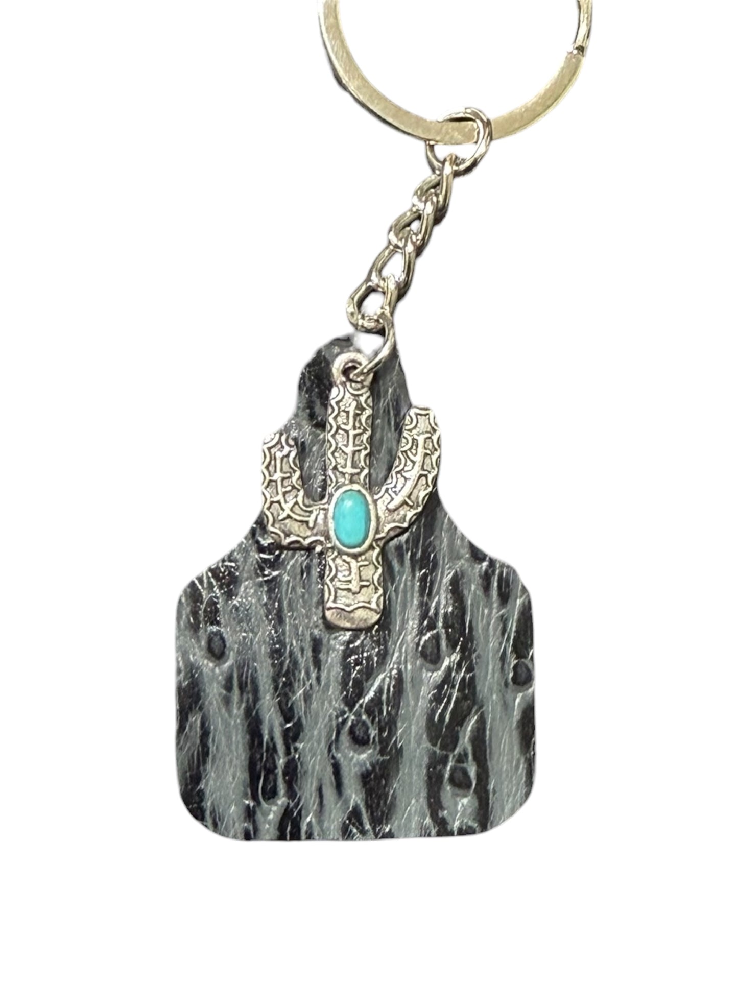 Cow Tag Keychain