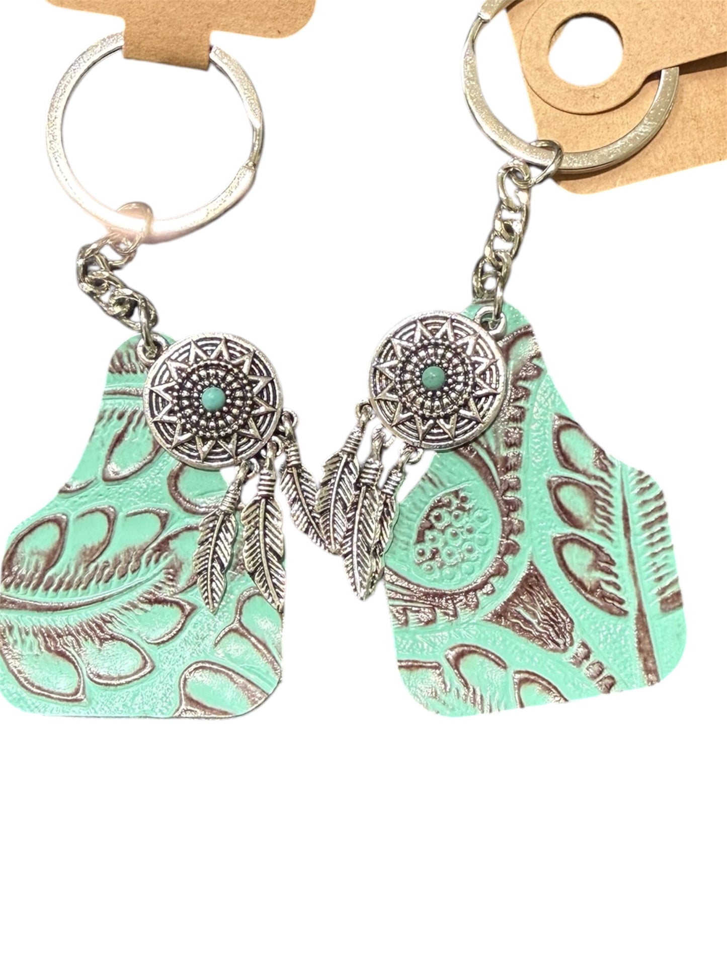 Cow Tag Keychain