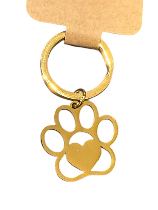 Paw Heart Keychain