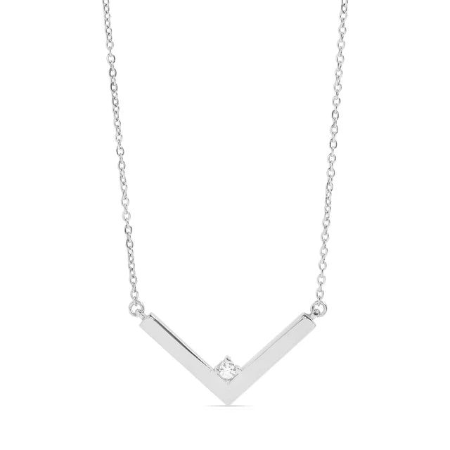 V Shaped Pendant Necklace