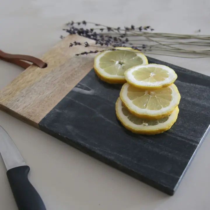 Black Marble Serving Board
