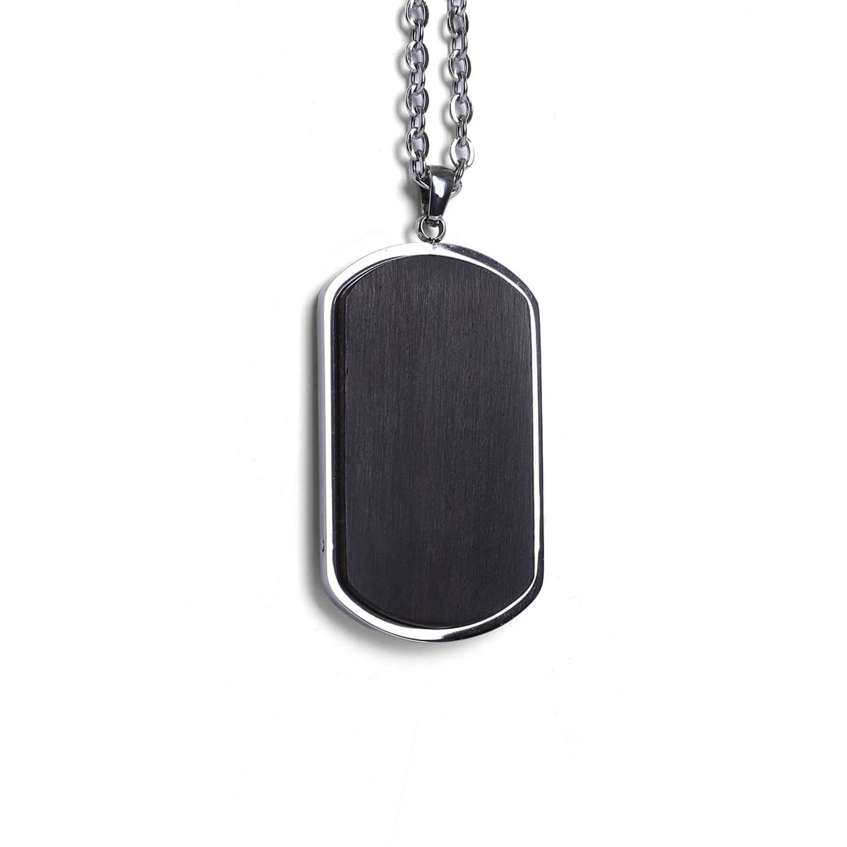 Wood Dog Tag Necklace